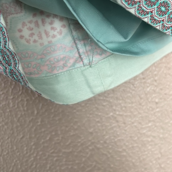 Women’s Talbots Lined Skirt, Size 8, Blue Pink Spring - Picture 6 of 8